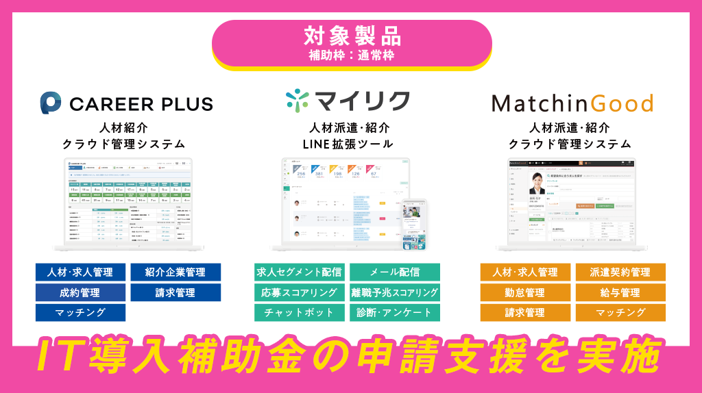 IT導入補助金2024対象サービスラインナップ